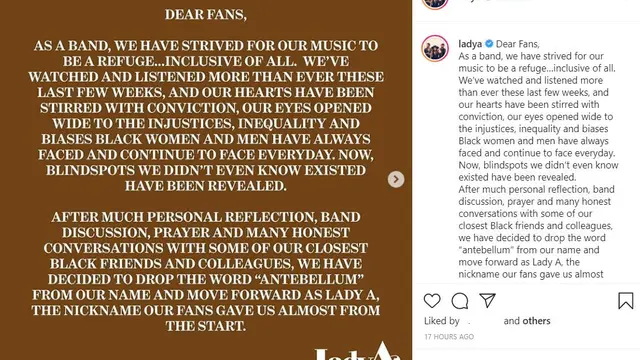 Lady Antebellum ganti nama jadi Lady A. (Instagram/ ladya)