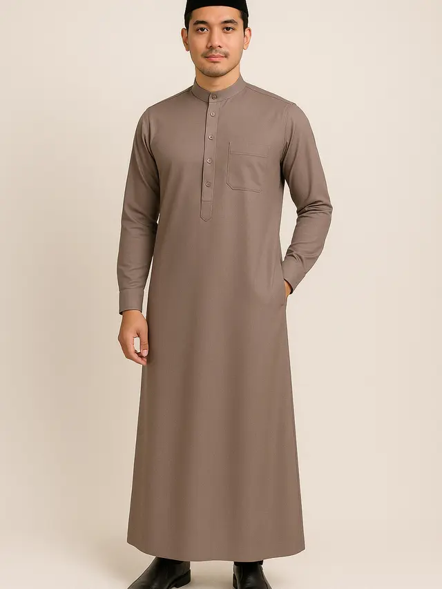 Model Gamis Slimfit untuk Pria (Image by ChatGPT)