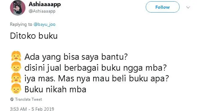 Percakapan Netizen ‘Di Toko Buku’