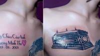 Pria ini ubah tato nama kekasihnya usai putus jadi gambar peti mati. (Sumber: World of Buzz)