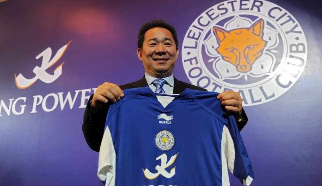Vichai Raksriaksorn, CEO King Power Duty Free,Pengusaha Asal Thailand membeli klub Inggris Leicester City FC pada tahun 2010.  (AFP Photo / Christophe Archambault)