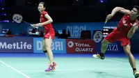 Ganda campuran Indonesia, Praveen Jordan/Debby Susanto, mengaku lebih percaya diri setelah meraih kemenangan pertama pada Grup A ajang BWF Super Series Finals 2016 di Dubai, UEA, Rabu (14/12/2016). (PBSI)