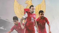 Timnas Indonesia - Osvaldo Haay, Marc Klok, Asnawi Mangkualam (Bola.com/Adreanus Titus)