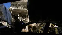 Serangan Rudal Iran Hantam Bangunan Empat Lantai di Tel Aviv Israel, 6 Orang Luka-luka