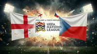 Ilustrasi Timnas Inggris Vs Republik Ceko, UEFA Nations League. (Bola.com/AI)