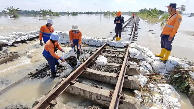Jalur kereta api antara Stasiun Gubug – Stasiun Karangjati yang berada di Kabupaten Grobogan pada Minggu, 9 Maret 2025 mulai pukul 05.27 WIB.
