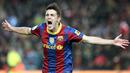 5. David Villa (Barcelona) - Kekacauan keuangan yang dialami Valencia memaksa klub tersebut harus menjual pemain bintangnya ini. Mahar sebeasar 34 juta pounds dari Barcelona akhirnya diterima Los Che untuk menyelamatkan klub. (EPA/Andreu Dalmau)