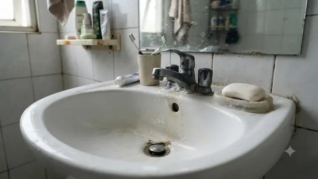 Wastafel Kamar Mandi (AI Generated)