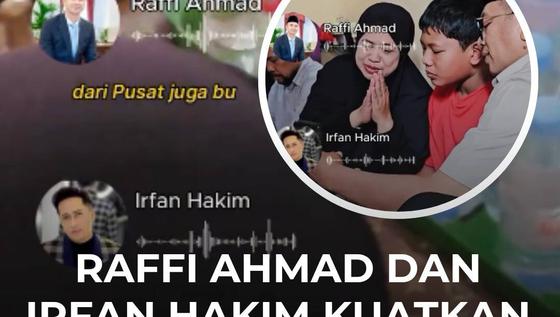 Raffi Ahmad dan Irfan Hakim Kuatkan Keluarga Jurnalis Arie Basuki