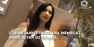 Fanny Fabriana berusaha menjadi teman main untuk anak-anaknya di rumah.