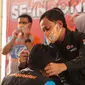 Wali Kota Bogor Bima Arya meluncurkan program Gebrak Masker, Rabu (19/8/2020). Program tersebut diikuti oleh 2.000 relawan. (Liputan6.com/Achmad Sudarno)