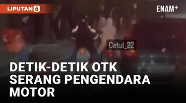 Ngeri! Pengendara Motor Diserang OTK dengan Sajam di Sunter