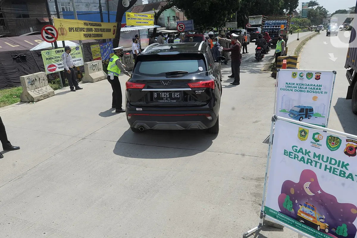 Cegah Warga Mudik, Polres Bogor Dirikan Pos Pengawasan