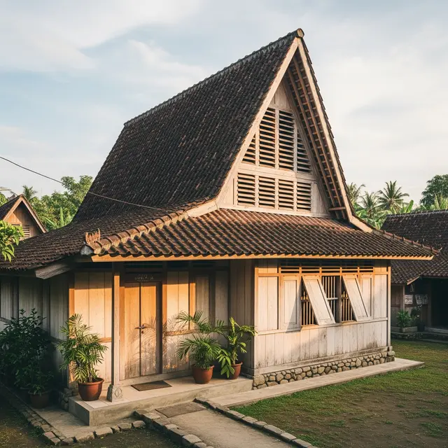 6 Ide Rumah Sederhana di Desa dengan Ventilasi Terbuka, Sejuk dan Hemat Energi