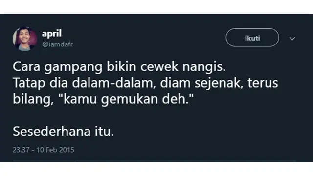 cewek menangis