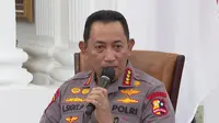 Kapolri Jenderal Listyo Sigit Prabowo di Istana Presiden (dok: Tira)