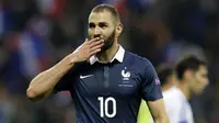 Striker tim nasional Prancis, Karim Benzema. (AFP/Valery Hache)