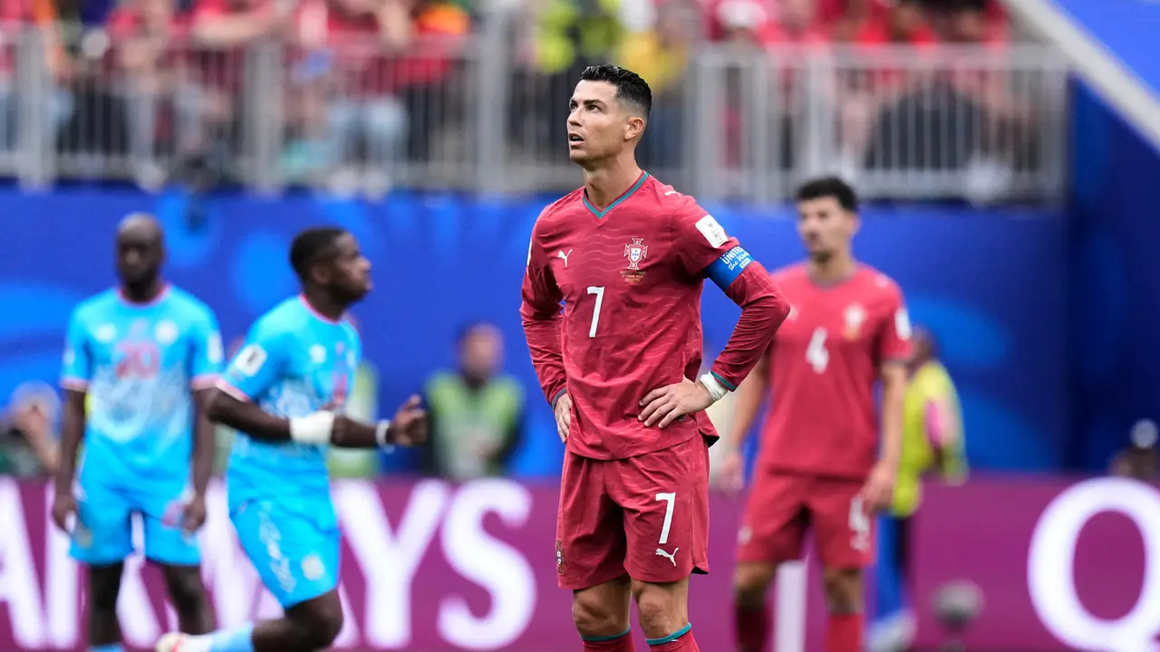Foto: Wajah Kecewa Cristiano Ronaldo Setelah Portugal Ditahan Imbang Kongo di Piala Dunia 2026, CR7 Tak Berkutik