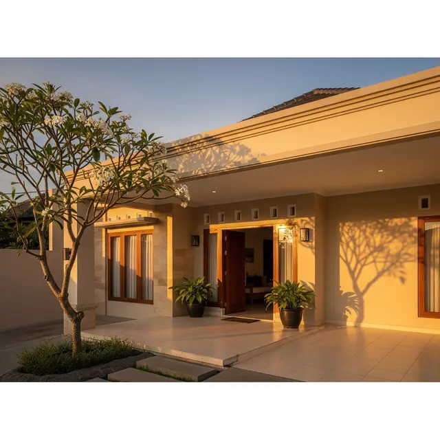 Cat Rumah Warna Beige atau Krem (Gemini AI)