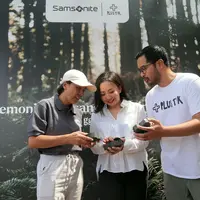 Samsonite menutup program Luggage Trade-in dengan mendaur ulang bahan plastik menjadi paving block (dok: Samsonite)