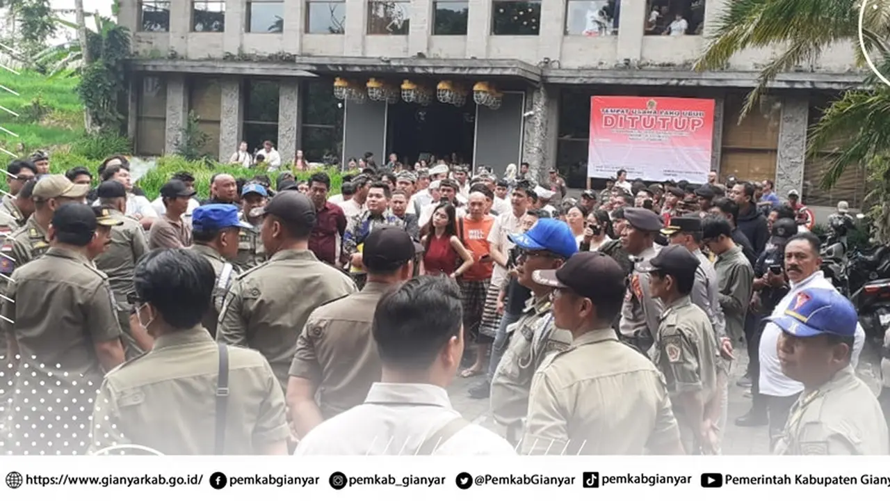 PARQ Ubud yang Disebut Sebagai Kampung Rusia di Bali Akhirnya Ditutup Pemkab Gianyar.  foto: Twitter (X) @PemkabGianyar