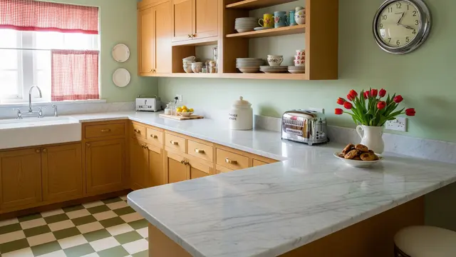 8 Inspirasi Desain Meja Dapur Retro, Gaya Klasik yang Timeless