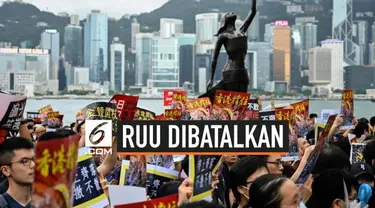 Rancangan Undang-Undang Ekstradisi dibatalkan pemerintah Hong Kong. Ini dilakukan tanpa adanya proses voting maupun debat untuk menghilangkan kecemasan warga.