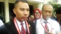 Suwito, kuasa hukum OB, tersangka penganiayaan siswa SMA Taruna Indonesia Palembang (Liputan6.com / Nefri Inge)