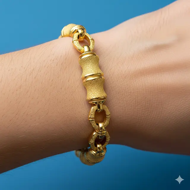 Model Gelang Emas Rantai Pasir 24K. Foto: Gemini