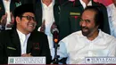 PDIP menggelar deklarasi koalisi dengan PKB dan Partai Nasdem. Tiga partai ini sepakat mendukung Joko Widodo sebagai calon presiden (Liputan6.com/Johan Tallo).