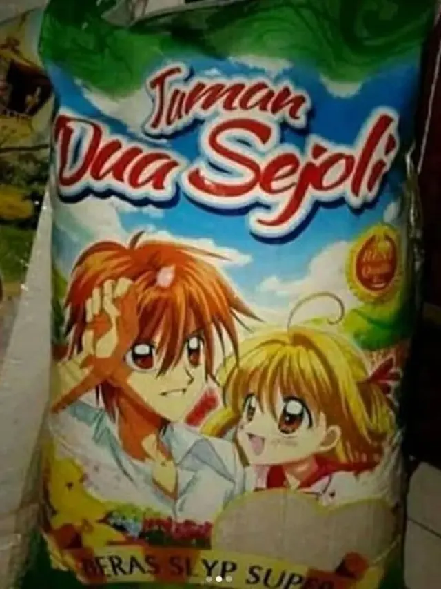 6 Merek Beras Gambar Anime Ini Nyeleneh Banget, Bikin Heran