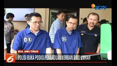 Hingga kini Jumlah calon jemaah umrah yang dirugikan Biro Umrah Hannien Tour mencapai 1.800 orang di 10 kota di Indonesia.