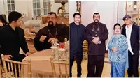 Pertemuan Azka Corbuzier dengan Steven Seagal. (sumber: Instagram/azkacorbuzier/titieksoeharto)