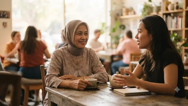 Menjadi Pendengar yang Baik (AI Generated)
