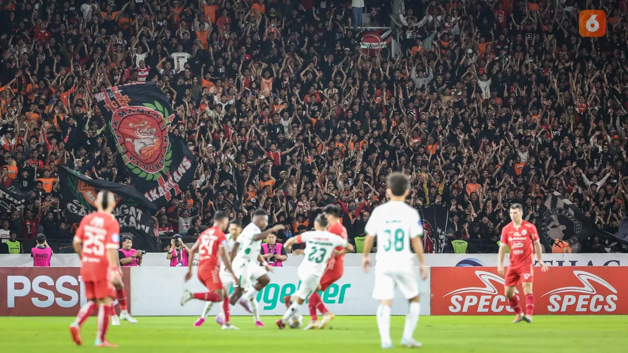 Foto: Malam Spektakuler saat Persija Jakarta Kembali Bermain di GBK, Tutup BRI Liga 1 2022/2023 dengan Kemenangan Manis