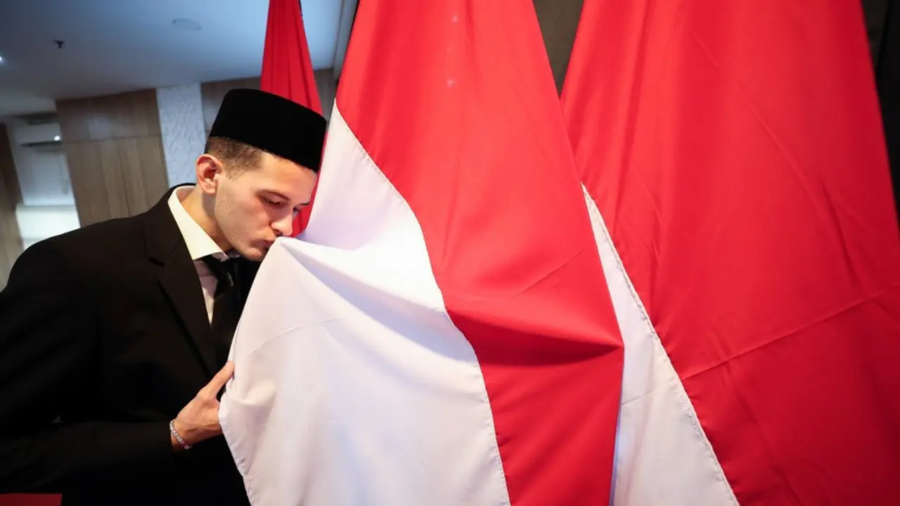 Justin Hubner saat pengambilan sumpah di Kanwil Kumham Jakarta. (Istimewa)