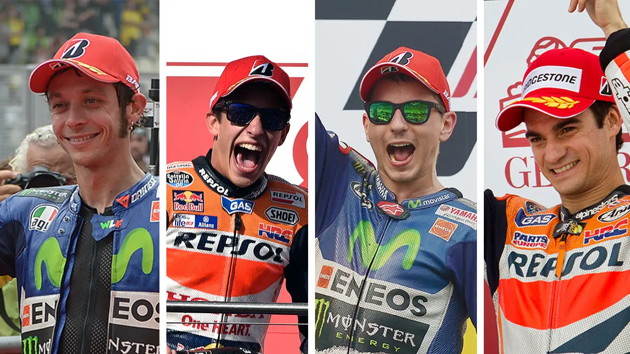Rossi, Lorenzo, Pedrosa, dan Marquez