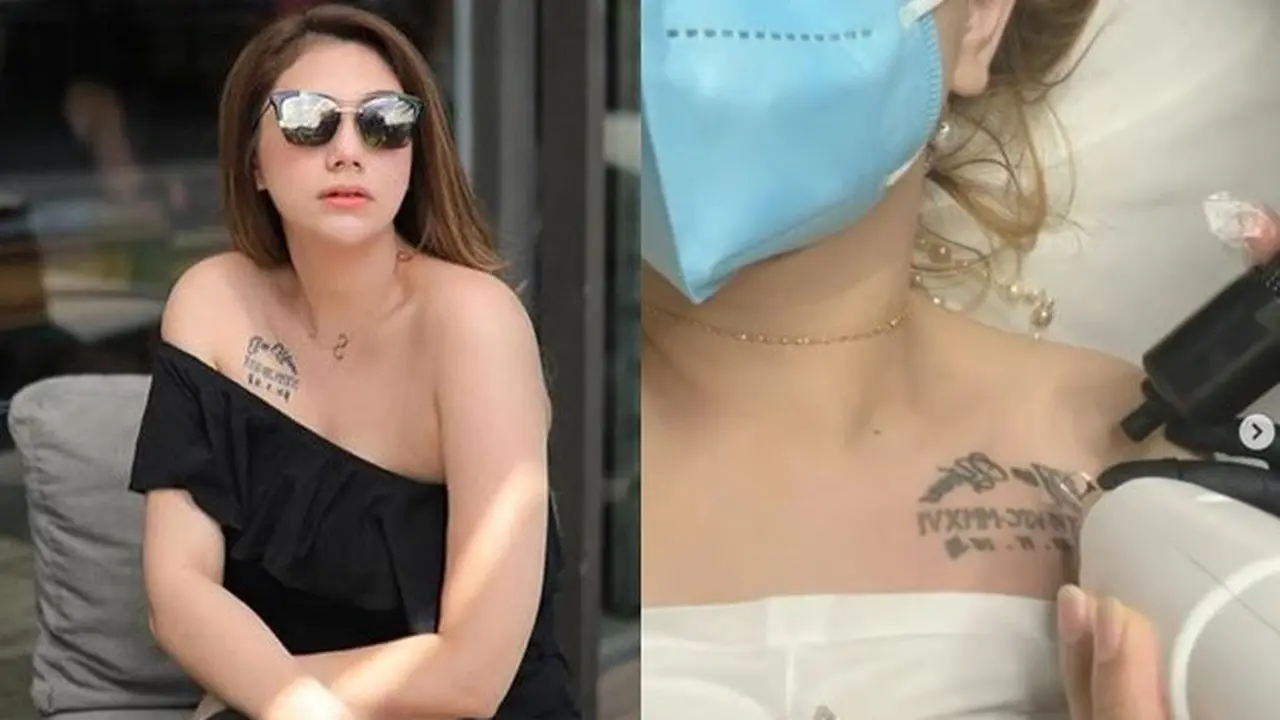 6 Momen Celine Evangelista Hapus Semua Tato, Termasuk Tato Tanggal Pernikahan