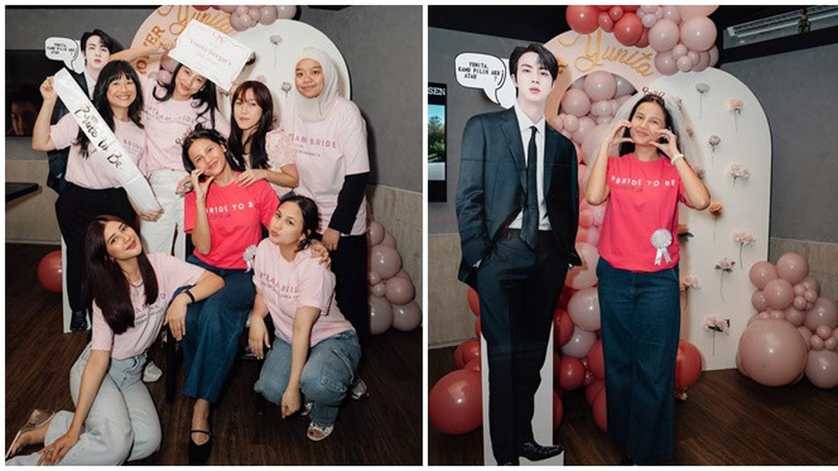 6 Potret Bridal Shower Yunita Siregar, Penuh Bahagia karena Sahabat 'Hadirkan' Jin BTS