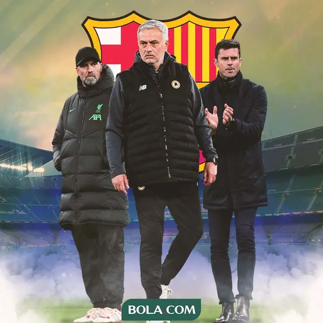 Barcelona - Jurgen Klopp, Jose Mourinho, Thiago Motta