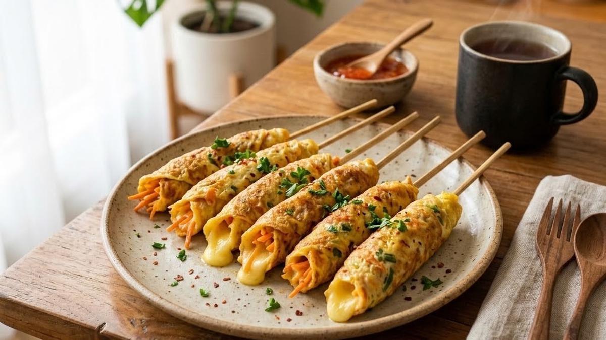 Resep Telur Gulung Isi Wortel dan Keju, Lembut Gurih di Setiap Gigitan