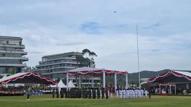 Suasana Detik-Detik Upacara HUT ke-80 RI di IKN