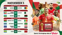 Jadwal dan Link Live Streaming AFCON 2025 Qualifiers Matchweek 5 di Vidio