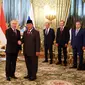 Menteri Pertahanan (Menhan) sekaligus Presiden Terpilih RI, Prabowo bertemu Presiden Rusia Vladimir Putin di Moskow. (Dok. Istimewa)