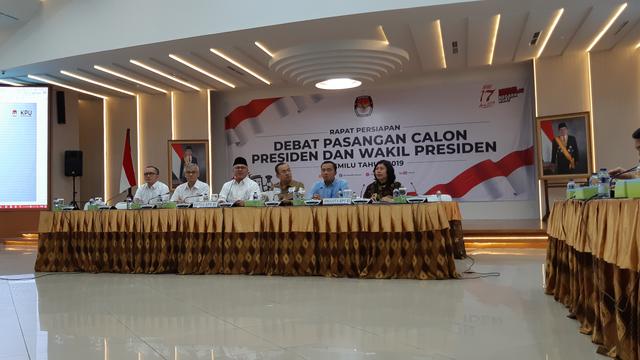 Konferensi pers di Gedung KPU