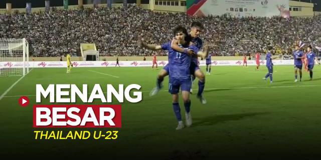 VIDEO: Highlights Grup B SEA Games 2021, Thailand Lumat Singapura 5-0