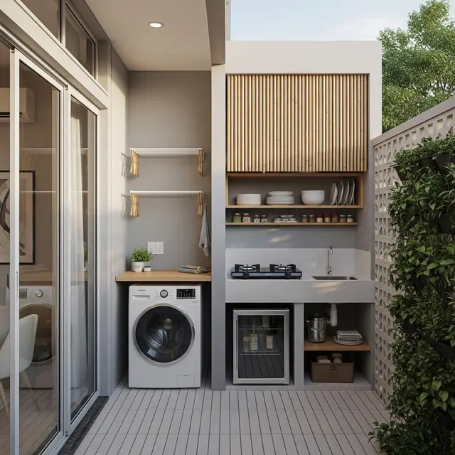 Ide Rumah Sempit Tapi Punya Ruang Jemur dan Dapur Fungsional