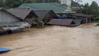 Banjir Setinggi Atap Rumah Rendam Tebing Tinggi Kalsel (AntaraNews)