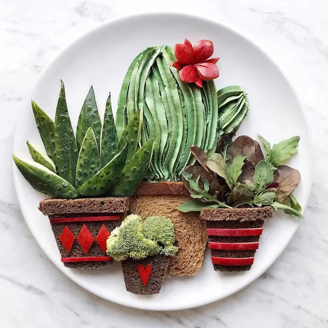 Seniman Bikin Karya dari Makanan, Ini 7 Potretnya yang Mengagumkan