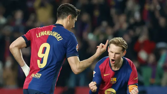 Foto: Susah Payah Taklukkan Rayo Vallecano, Barcelona Gusur Real Madrid dari Puncak Klasemen Liga Spanyol